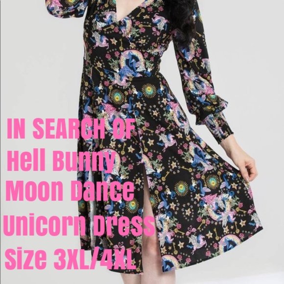 Hell Bunny Dresses & Skirts - ISO: Hell Bunny Moon Dance Unicorn Dress 2XL-4XL